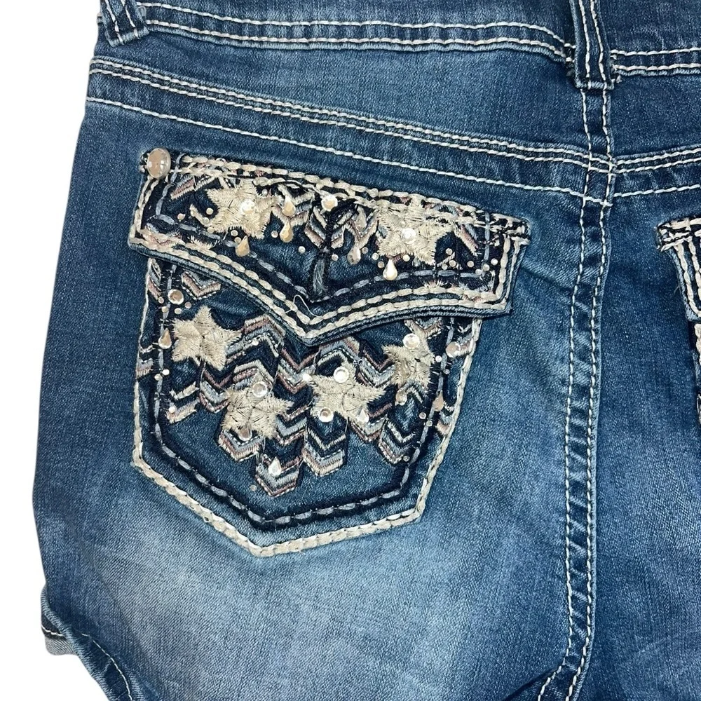 Wallflower Women's Dark Blue Jean Shorts